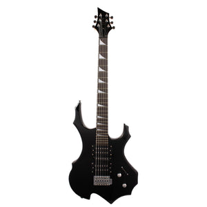 38 Inches Beginner 24 Frets Wooden Flame Shape Electronic Guitar - bermansbargains