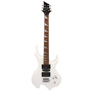 38 Inches Beginner 24 Frets Wooden Flame Shape Electronic Guitar - bermansbargains