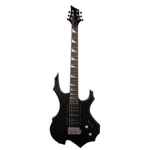 38 Inches Beginner 24 Frets Wooden Flame Shape Electronic Guitar - bermansbargains