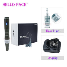 Load image into Gallery viewer, Dr pen Ultima M8 With 7 pcs Cartridges Wireless Derma Pen Skin Care - bermansbargains
