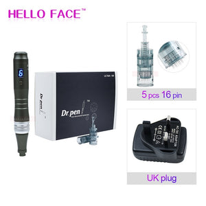 Dr pen Ultima M8 With 7 pcs Cartridges Wireless Derma Pen Skin Care - bermansbargains