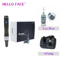 Load image into Gallery viewer, Dr pen Ultima M8 With 7 pcs Cartridges Wireless Derma Pen Skin Care - bermansbargains

