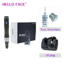 Load image into Gallery viewer, Dr pen Ultima M8 With 7 pcs Cartridges Wireless Derma Pen Skin Care - bermansbargains
