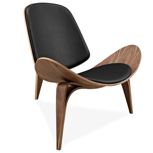 Hans Wegner Style Three-Legged Shell Chair - bermansbargains