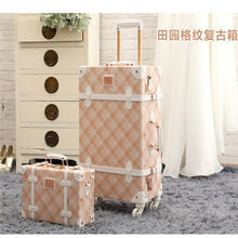 Load image into Gallery viewer, CHENGZHI 20&quot;24&quot;26 inch Retro floral rolling luggage on wheels - bermansbargains

