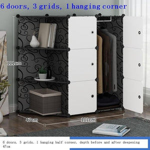 Garderobe Armario Mobili Home Closet Storage Cabinet - bermansbargains