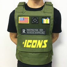 Load image into Gallery viewer, Bulletproof Vests hiphop MC VEST RAPPER BAR TANK TOP - bermansbargains
