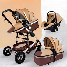 Load image into Gallery viewer, Luxurious Baby Stroller 3 in 1 Portable Travel Baby Carriage - bermansbargains
