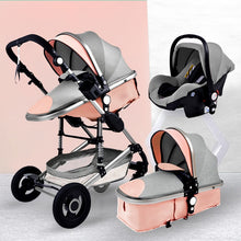 Load image into Gallery viewer, Luxurious Baby Stroller 3 in 1 Portable Travel Baby Carriage - bermansbargains
