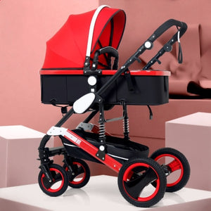 Luxurious Baby Stroller 3 in 1 Portable Travel Baby Carriage - bermansbargains