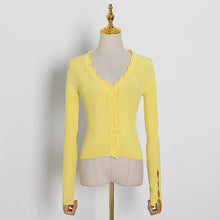 Load image into Gallery viewer, Vintage Striped Women Sweater V Neck Long Sleeve - bermansbargains
